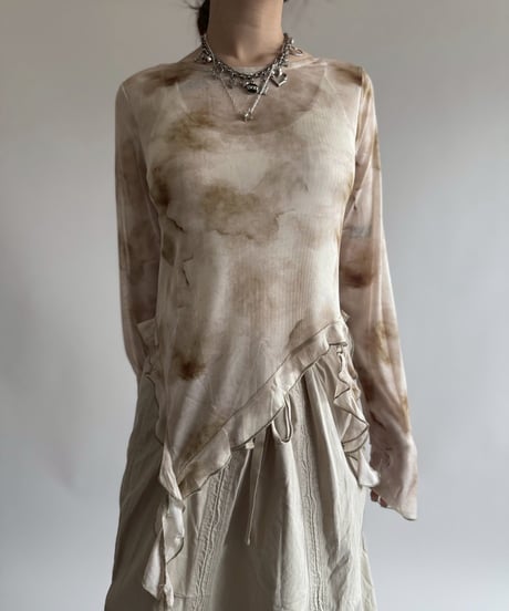 【USED】 Pattern Sheer Top  /250412-011