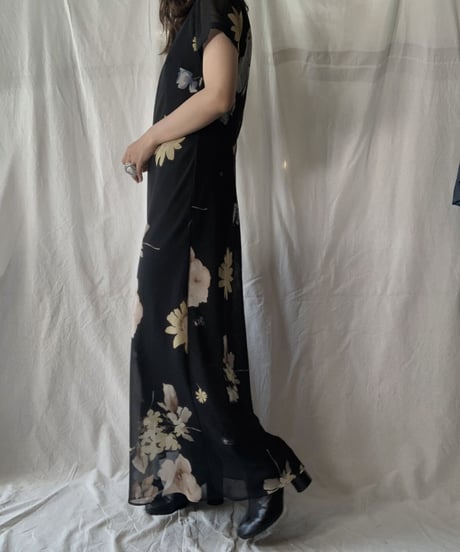【UESD】 Flower Patterned S/S Dress/210613-003