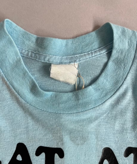 【USED】70~80's Flock Print T-Shirt /240824-050