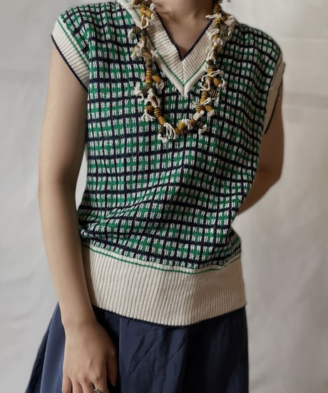 【USED】  Crochet Vest/20210819-018