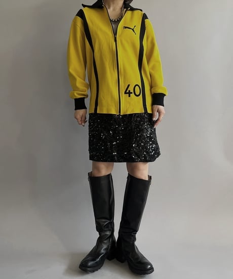 【USED】70s Puma Jersey Top /240224-033