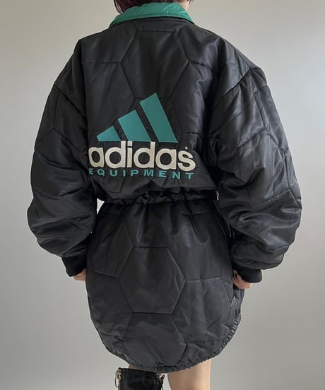 【USED】 90's adidas Quilting Reversible Jacket /241228-015