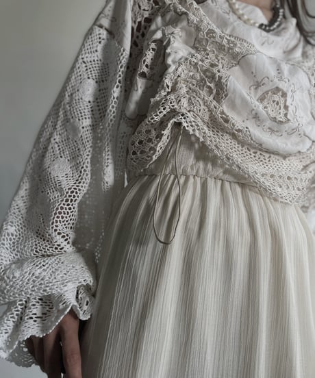 【RE;CIRCLE】 RE Crochet Top / 220623-021
