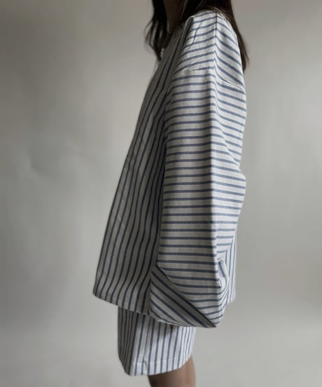 【RE;CIRCLE】 RE Netherlands Sheets Border Switch Top / 220423-002