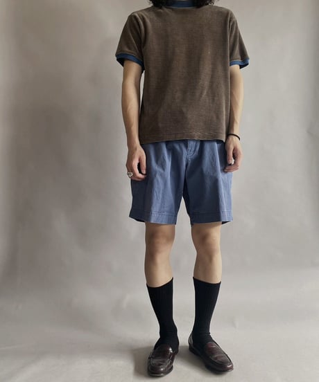 【USED】 S/S pile ringer T-shirt / 230605-005