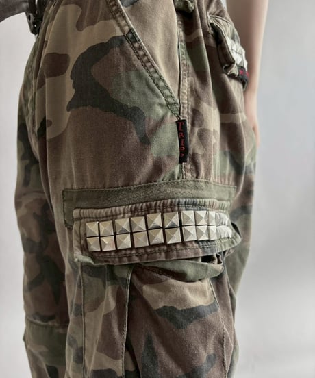 【USED】 TRIPP NYC Studs Design Double Knee Camo Pants /260328-006
