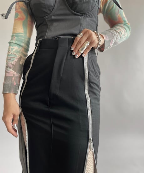 【RE;CIRCLE】 Re Front Zip Skirt/ 241003-013