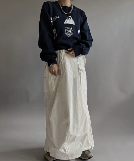 【Mashup Products】 Silk Screen L/S Sweat top /  240217-007
