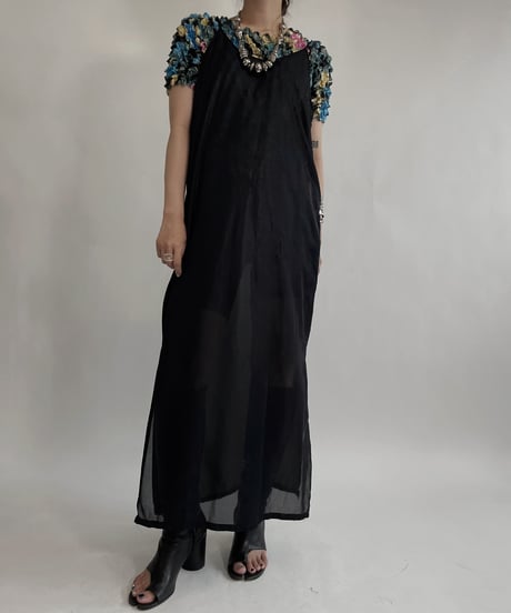 【USED】 Flower Pattern Popcorn Top / 220709-005