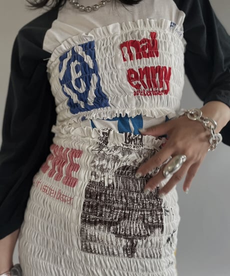 【RE;CIRCLE】RE Eco-Friendly Bag Shirring Tube Top / 230622-027