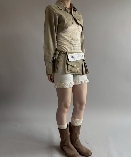 【Chinatsu Aoyama】 RE Makers Shirt Khaki / 260702-027