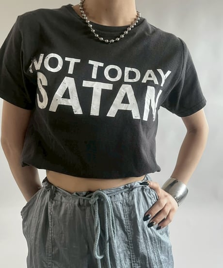 【USED】 RESIZED 00s NOT TODAY SATAN T-Shirt / 250830-026