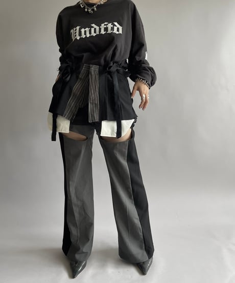 【RE;CIRCLE】 Re Suit Slit Pants/ 241003-007