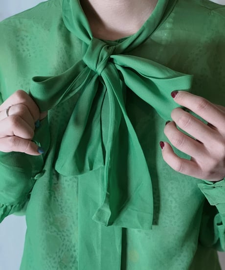 【USED】 See-through Poly Blouse/210331-028