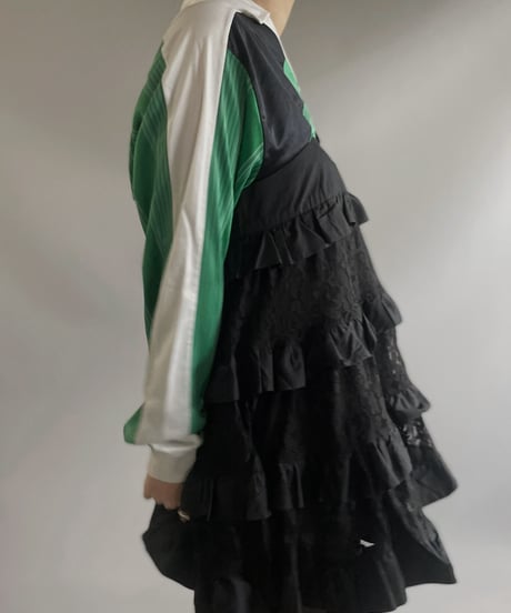 【USED】 Lace Tiered mini Skirt /230902-013