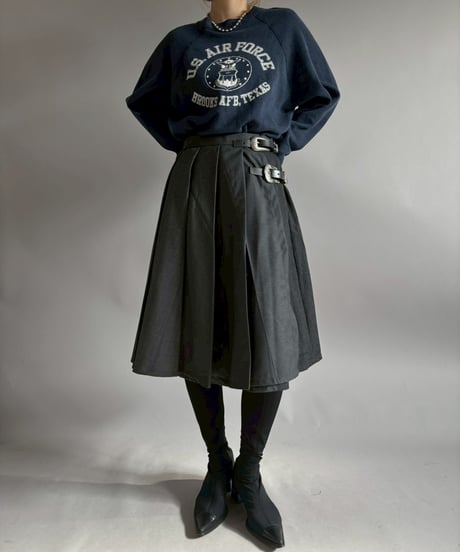 【RE;CIRCLE】 RE Suit Pleats Wrap Skirt/ 260108-008