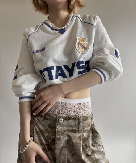 【USED】  Hummel 90's Real Madrid Soccer Shirt / 250607-018