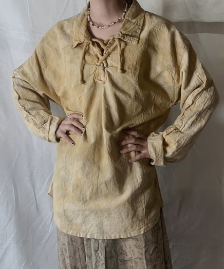 【RE;CIRCLE】Tie Dye Dyeing  Mexican shirt② /210226-008