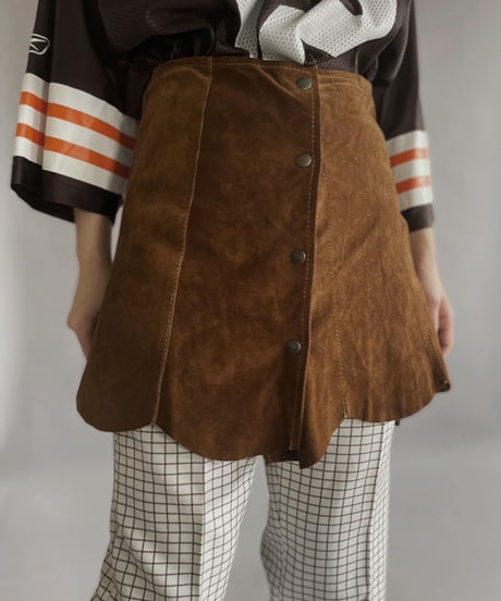 【USED】 Suede Leather Skirt / 230311-018