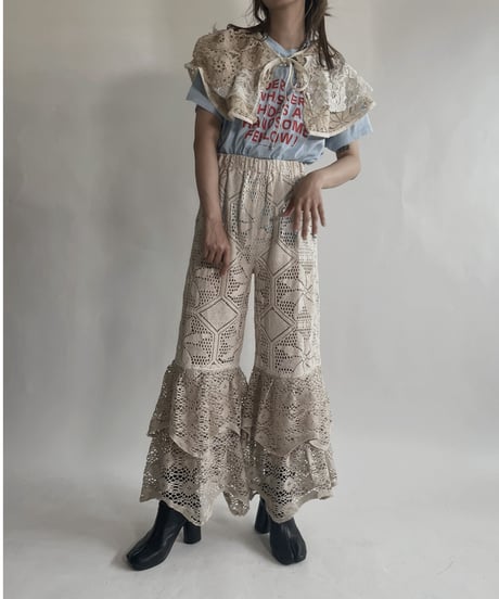 【RE;CIRCLE】 RE Crochet Lace Detachable Collar / 220623-034