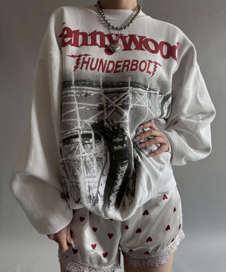 【USED】 MADE in USA FRUIT OF THE ROOM Kenny wood HUNDERBOL Sweat / 250927-011