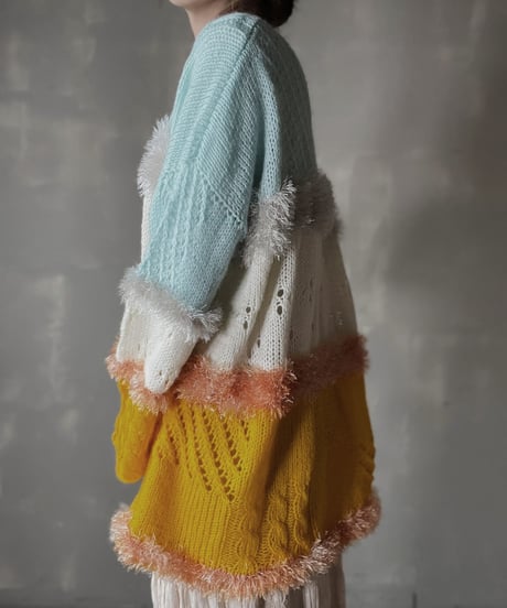【USED】　Cable Mohair Knit Top/ 220220-018
