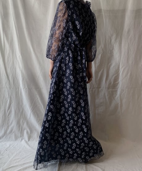 【USED】  Plant Patterned Lace EURO Dress/210407-021