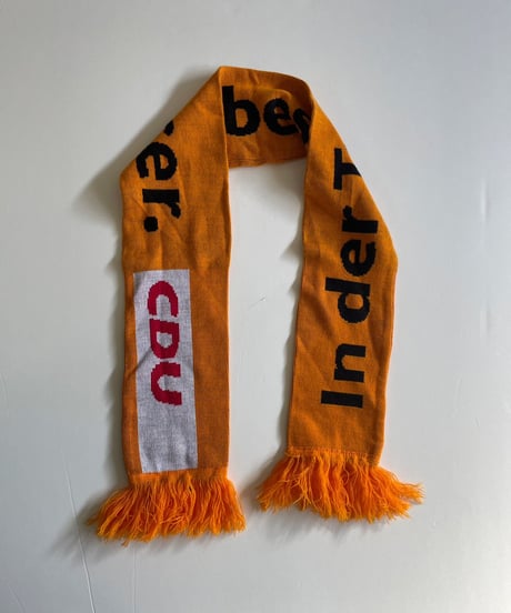 【USED】 Knit Soccer Muffler Orange / 230206-001