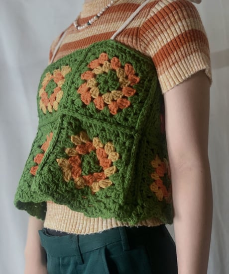 【RE;CIRCLE】 Granny Knit Camisole①/210404-007