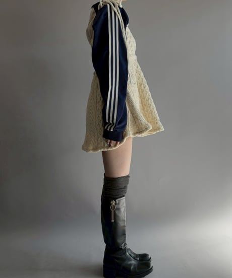 【RE;CIRCLE】 RE Aran Side Slit Camisole Mini One-Piece / Ivory  / 251030-013