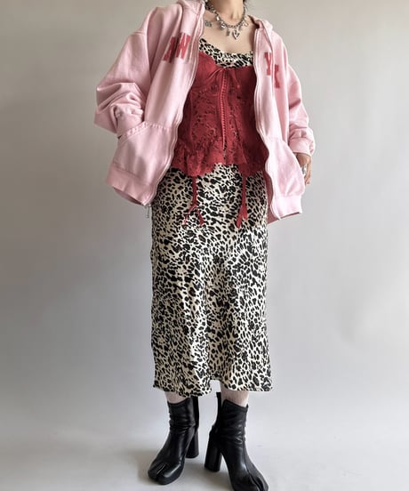 【USED】 Leopard Pattern Camisole Long One-Piece  /250322-029