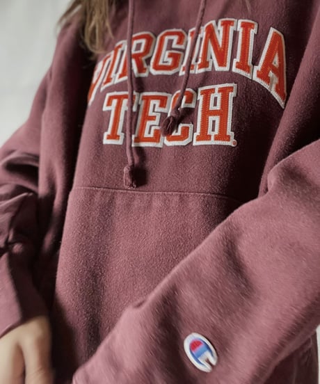【USED】  Champion Reverse Weave Hoodie VIRGINIA TECH/211116-043