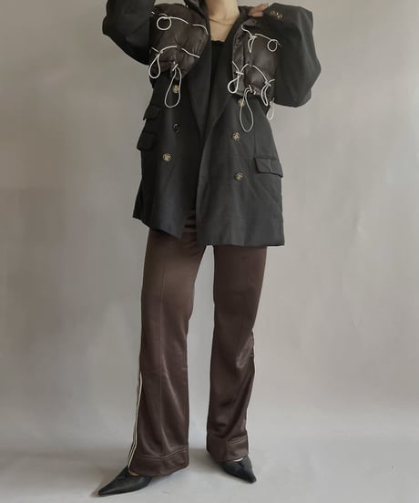 【RE;CIRCLE】 RE Draw Code Down Vest Brown / 221215-001