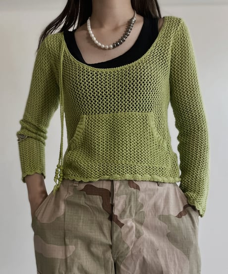 【USED】 Crochet Long Sleeves Top / 220430-005