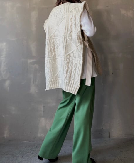 【RE;CIRCLE】Cable Knit Vest ① / 201112-016