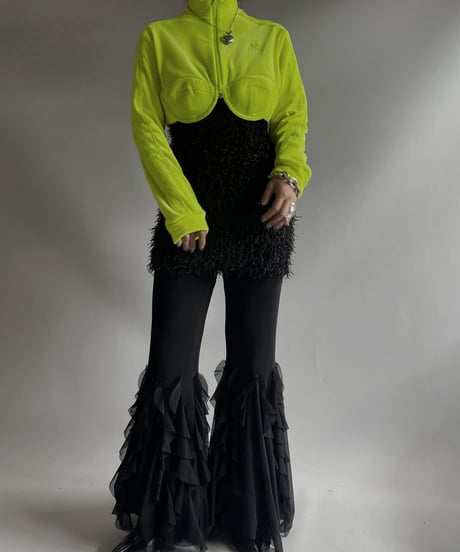 【USED 】Sheer Flare Design Pants/ 231112-002