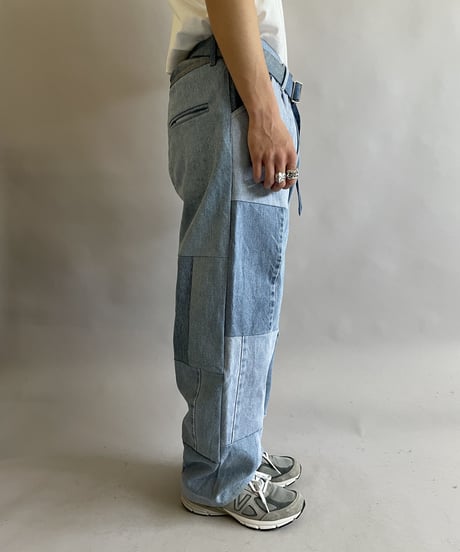 【RE;CIRCLE】 RE Denim PatchWork Pants / 230522-001