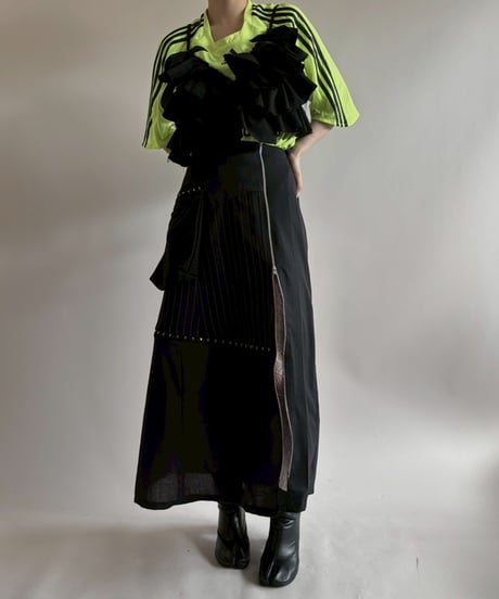 【RE;CIRCLE】 RE Suit Asymmetry Long Skirt/ 250717-010