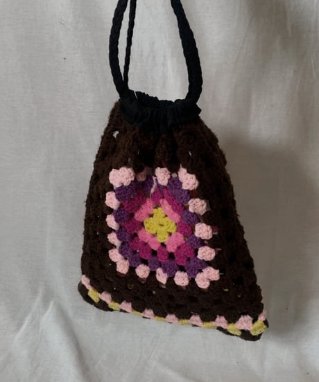 【RE;CIRCLE】 RE Granny Knit Pouch③ /210404-006