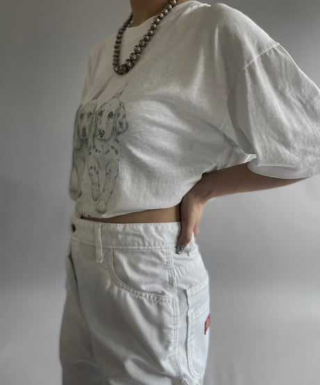 【USED】90's Hanes Dog T-Shirt /240729-048