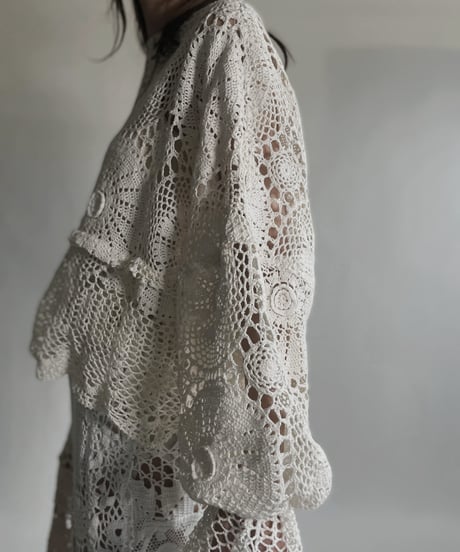 【RE;CIRCLE】 RE Crochet Top / 220623-011