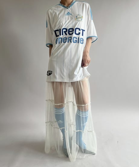 【USED】 adidas 09~10's Olympique Marseille Soccer Shirt/ 250607-022