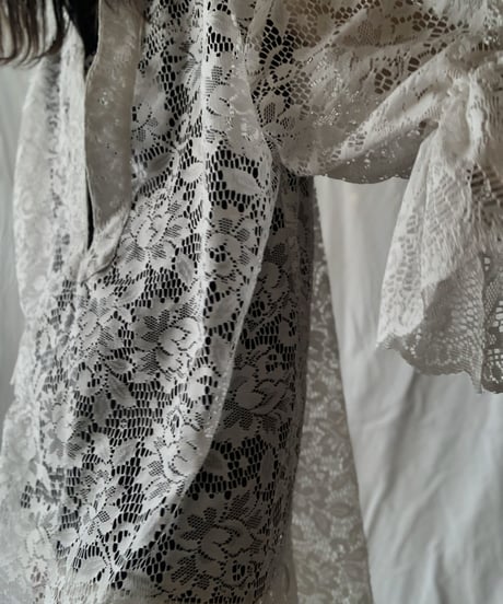 【RE;CIRCLE】 RE Lace L/S Open Front One-piece①/210611-029