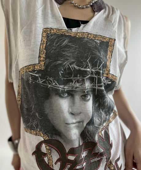 【USED】 80's OZZY OSBOURNE Cutoff Tour T-Shirt /250621-023
