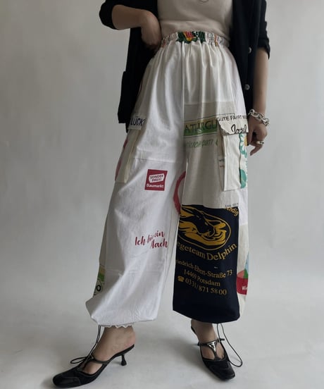【RE;CIRCLE】 RE Eco-Friendly Bag Draw Cord Pants / 220825-024