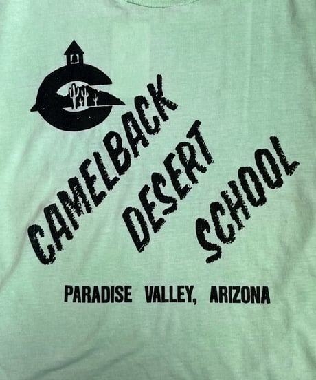 【USED】 RESIZED 90s SCREEN STARS BEST CAMELBACK DESERT SCHOOL T-Shirt / 250830-027
