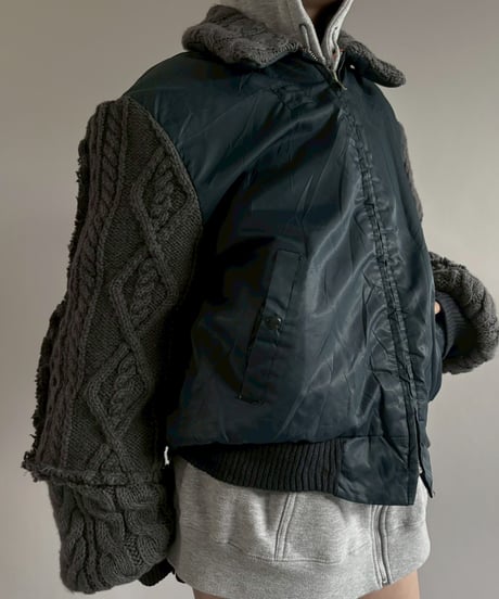 【RE;CIRCLE】 RE MA1 × Alan Knit Jacket / 251225-006