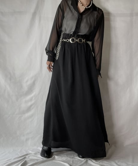 【USED】   See-through L/L Top/210926-006