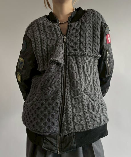 【RE;CIRCLE】 RE MA1 × Alan Knit Jacket / 251225-005