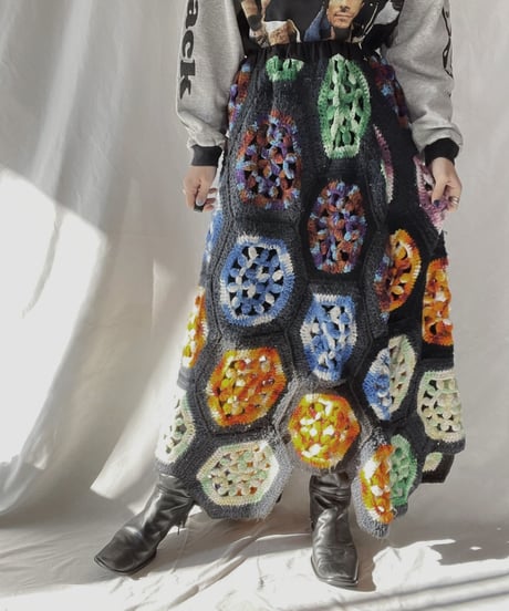 【RE;CIRCLE】 RE Granny Long Skirt④/211216-043